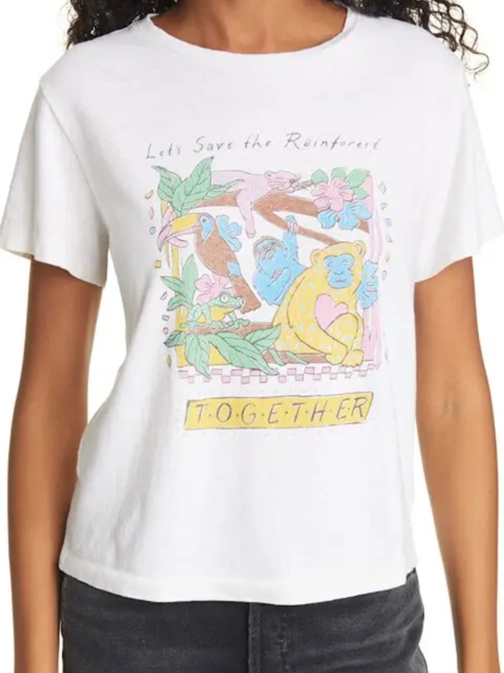 RE/DONE Vintage Hanes Rainforest T-Shirt